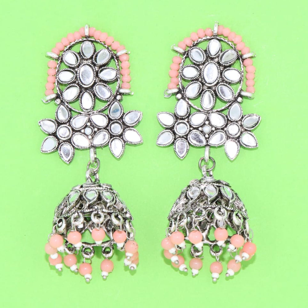 Corbeda Fashion Oxidised Plated Assorted Color Jhumki Earrings