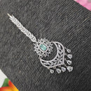 Heera Jewellers Silver Plated American Diamond Stylish Maangtikka