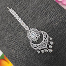 Heera Jewellers Silver Plated American Diamond Stylish Maangtikka