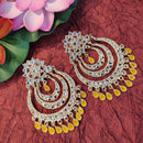 Heera Jewellers Gold Plated Kundan & Beads Dangler Earrings