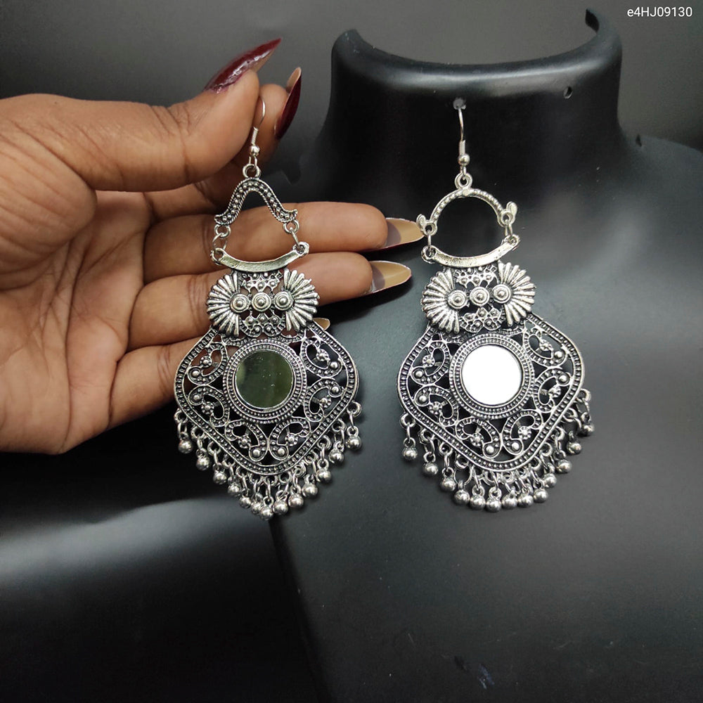 Heera Jewellers Oxidized Plated Dangler Earrings - HJEar74