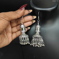 Heera Jewellers Oxidized Plated Dangler Earrings - HJEar84