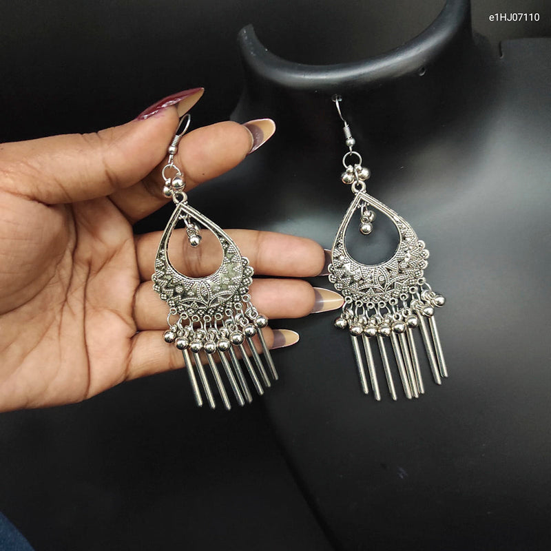 Heera Jewellers Oxidized Plated Dangler Earrings - HJEar85