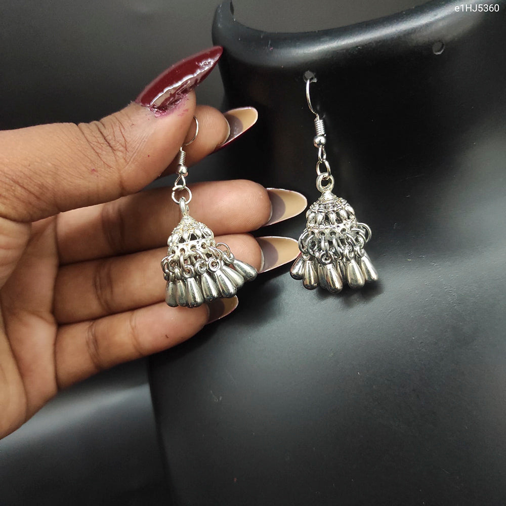 Heera Jewellers Oxidized Plated Dangler Earrings  - HJEar93