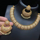 Heera Jewellers Gold Plated Pota Stone Choker Necklace Set