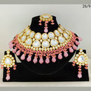 Heera Jewellers Gold Plated Kundan & Beads Designer Choker Necklace Set