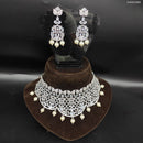 Heera Jewellers American Diamond Stylish Fancy Necklace Set