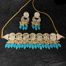 Heera Jewellers Gold Plated Mirror  & Beads Necklace Set