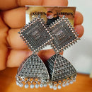 H K Fashion Oxidized Plated Jhumki Earrings