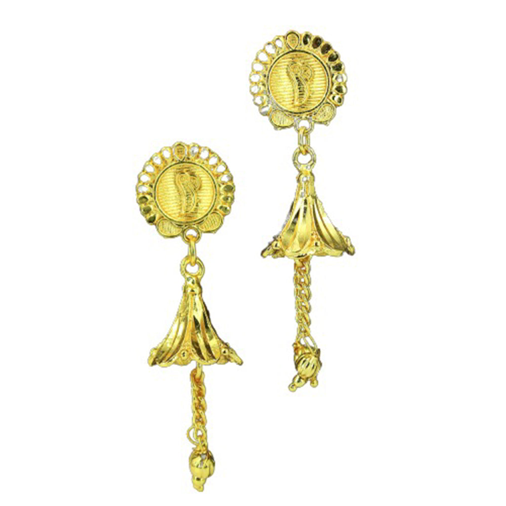 Mahavir Gold Plated Jhumki Earring