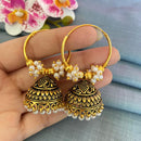 Mahavir Gold Plated Jhumki Earrings