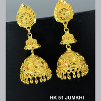 Mahavir Dye Gold Jhumki Earrings