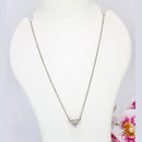 Mahavir Silver Plated Magnetic Heart Pendant Chain