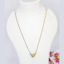 Mahavir 2 Tone Plated Magnetic Heart Pendant Chain