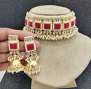 India Art Gold Plated Kundan And Pearl Necklace Set