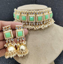 India Art Gold Plated Kundan And Pearl Necklace Set