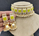 India Art Gold Plated Kundan And Pearl Necklace Set