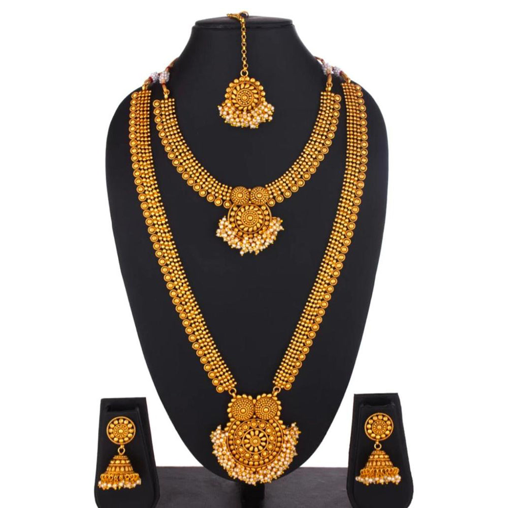 India Art Gold Plated Bridal Set
