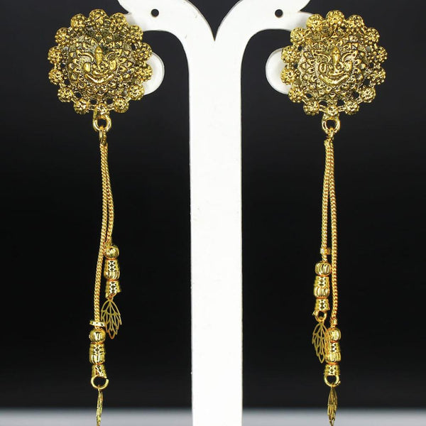Mahavir Gold Plated Dangler Earrings - JBS E RING 7
