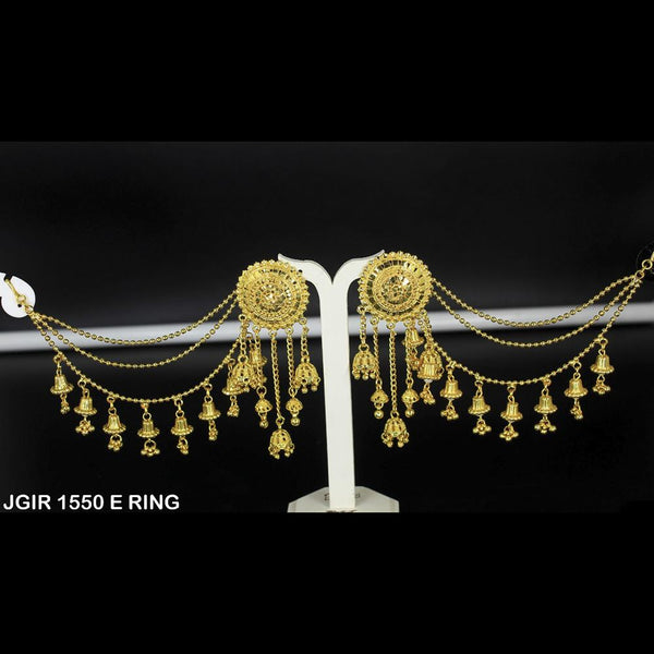 Mahavir Forming Gold Plated Jhumki Earrings  - JGIR 1550 E RING