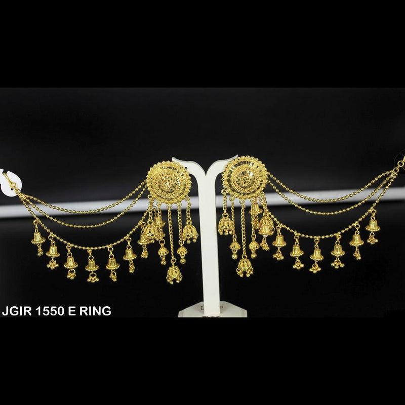 Mahavir Forming Gold Plated Jhumki Earrings  - JGIR 1550 E RING