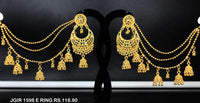 Mahavir Forming Gold Plated Jhumki Earrings  - JGIR 1598 E RING