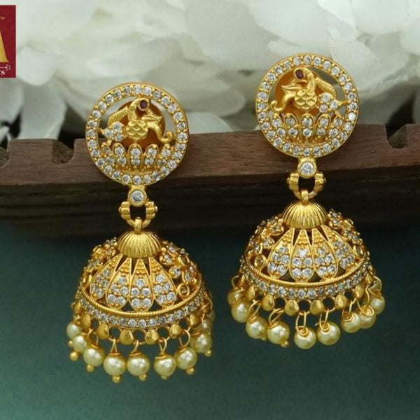 Bhargav Arts Gold Plated Jhumki Earrings
