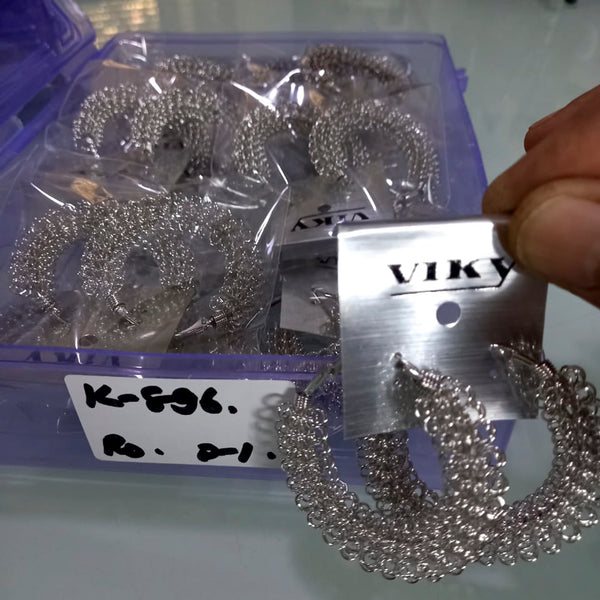 Viky Silver Plated Hoop Earrings