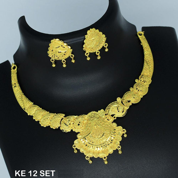 Mahavir Forming Gold Necklace Set  - KE 12 SET