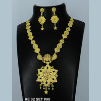 Mahavir Forming Gold Necklace Set  - KE SET 32