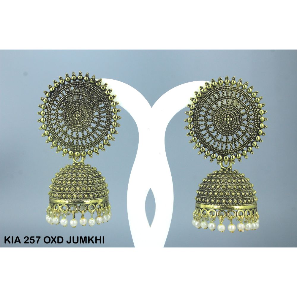Mahavir Gold Plated Jhumki Earrings  - KIA Jumkhi 257