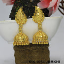 Mahavir Dye Gold Jhumki Earrings