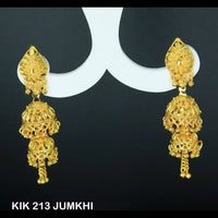 Mahavir Forming Gold Plated Jhumki Earrings  - KIK 213 Jumkhi