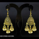 Mahavir Forming Gold Plated Jhumki Earrings  - KIK E Ring A-69 OXD