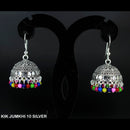 Mahavir Forming Silver Plated Jhumki Earrings  - KIK Jumkhi 10 Silver