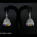 Mahavir Forming Silver Plated Jhumki Earrings  - KIK Jumkhi 14 Silver