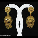 Mahavir Forming Gold Plated Jhumki Earrings  - KIK Jumkhi 152