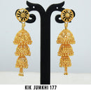Mahavir Forming Gold Plated Jhumki Earrings  - KIK Jumkhi 177