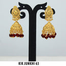 Mahavir Forming Gold Plated Jhumki Earrings  - KIK Jumkhi 63