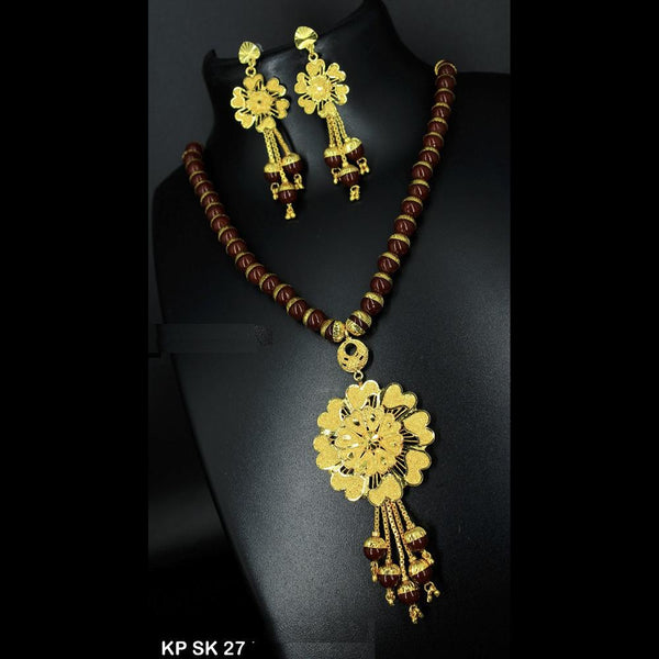 Mahavir Forming Gold Necklace Set - KP SK 27 SET