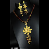Mahavir Forming Gold Necklace Set - KP SK 29 SET