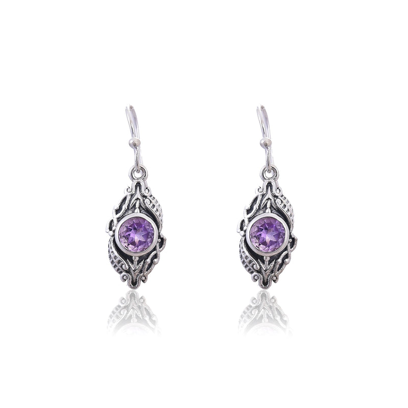 Silver Mountain Amethyst silver 925 earring