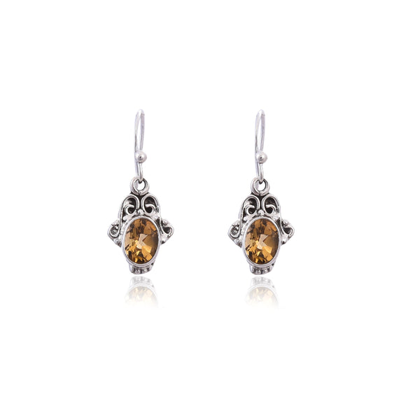 Silver Mountain Sterling Silver citrine Earring