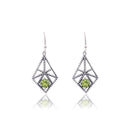 Silver Mountain 925 Sterling Silver Peridot Earring