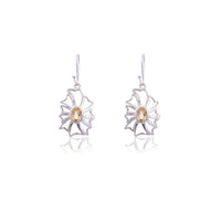 Silver Mountain Citrine silver 925 earring