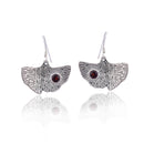 Silver Mountain 925 Silver Garnet Earring