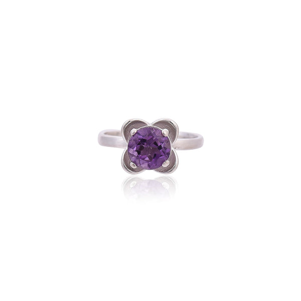 Silver Mountain Amethyst 925 Sterling Silver Ring