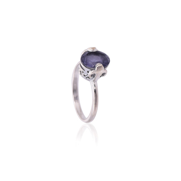Silver Mountain 925 Sterling Silver Iolite Ring