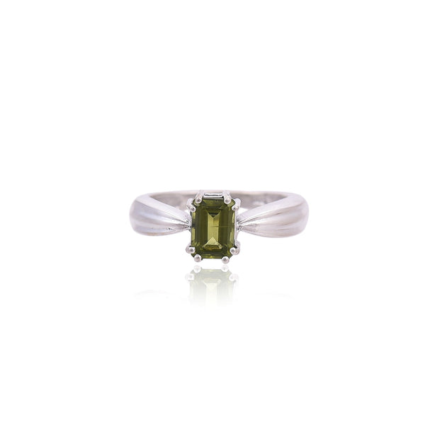 18ct yellow gold 1.18ct peridot & 0.67ct tsavourite garnet ring - Jewellery  from Mr Harold and Son UK