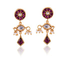 Silver Mountain Silver gold plated Kundan Earring